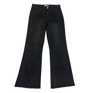 NWT Altar'd State Black Wash Wide Leg Stretch Jeans Sz 32